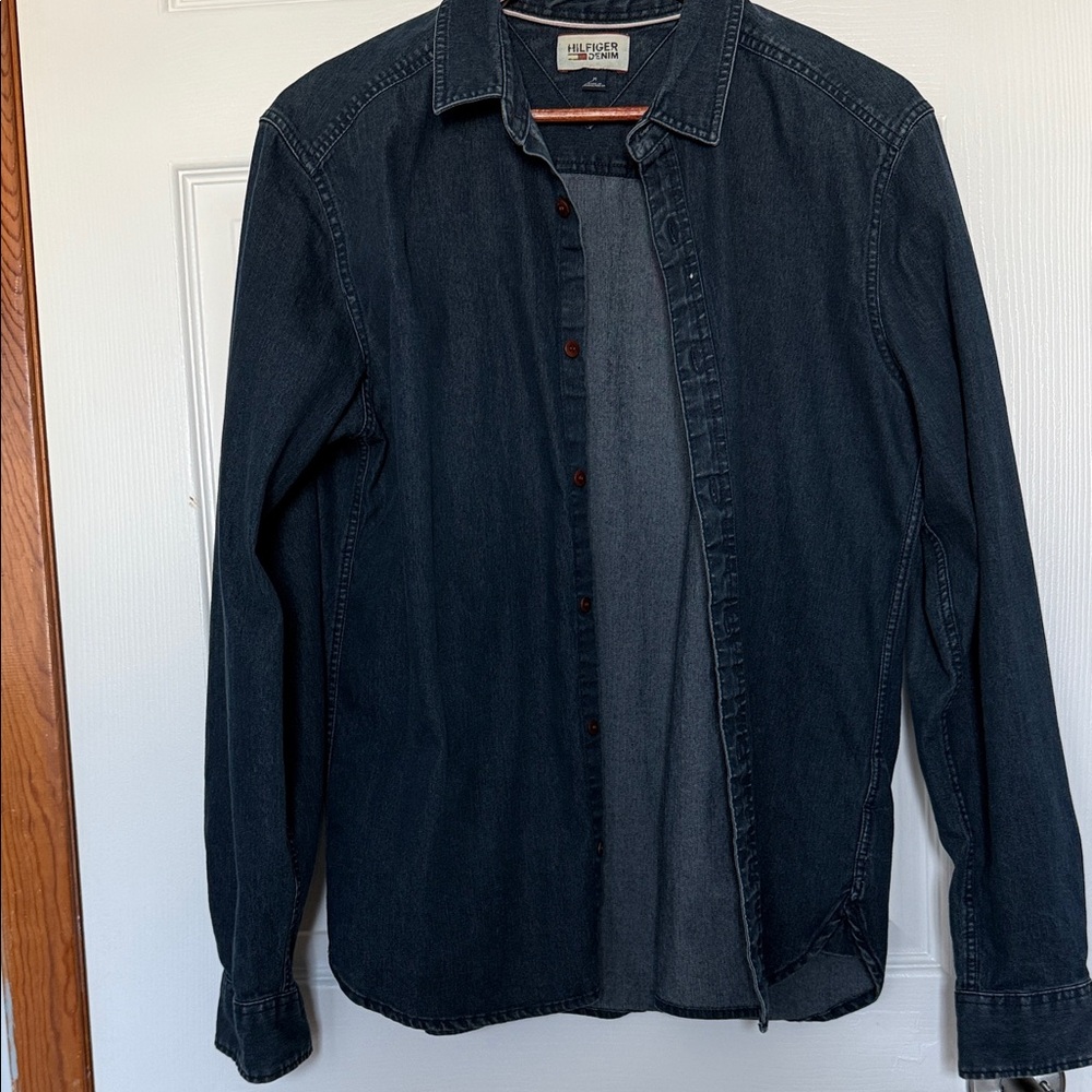 Tommy Hilfiger Navy Casual Button Down Shirt